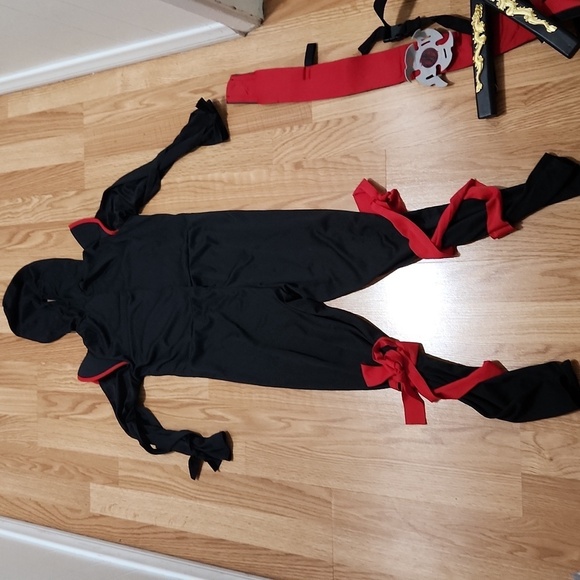 Kids Stealth Ninja Costume Size XL - Picture 4 of 8